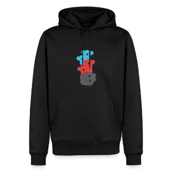 Polyamory Flag Gay Pride LGBTQ Koala Turm - Männer Premium Bio Hoodie - Schwarz - Vorne - Nico (187cm)