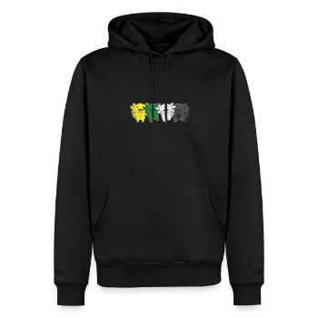 Skoliosexuell Flag Pride LGBTQ süßer Axolotl - Männer Premium Bio Hoodie - Schwarz - Vorne - Nico (187cm)