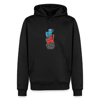 Polyamory Flag Gay Pride LGBTQ Panda Turm - Männer Premium Bio Hoodie - Schwarz - Vorne - Nico (187cm)