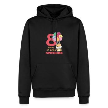 Hamster pour les enfants de 8 ans de huit ans - Sweat à capuche Premium bio Homme - noir - Devant - Nico (187cm)