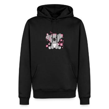 Koala Animaux mignons pour enfants Kawaii - Sweat à capuche Premium bio Homme - noir - Devant - Nico (187cm)