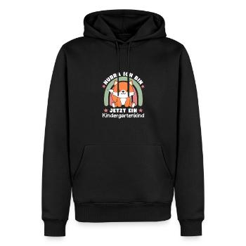 Hurra Ich Bin Jetzt Ein Kindergartenkind Fuchs - Männer Premium Bio Hoodie - Schwarz - Vorne - Nico (187cm)