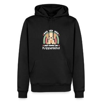 Aus Dem Weg Hier Kommt Ein Krippenkind Hund - Männer Premium Bio Hoodie - Schwarz - Vorne - Nico (187cm)