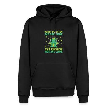 Kids Kindergarten graduate Drache 1st grade - Männer Premium Bio Hoodie - Schwarz - Vorne - Nico (187cm)