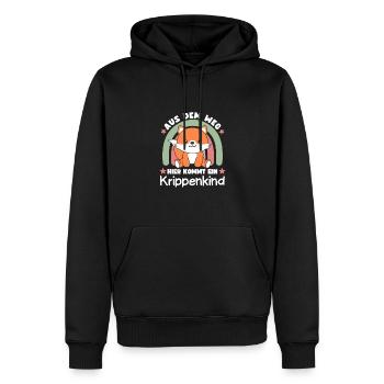 Aus Dem Weg Hier Kommt Ein Krippenkind Fuchs - Männer Premium Bio Hoodie - Schwarz - Vorne - Nico (187cm)