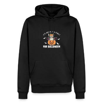Âne il n’est jamais trop tôt pour la citrouille d’Halloween - Sweat à capuche Premium bio Homme - noir - Devant - Nico (187cm)