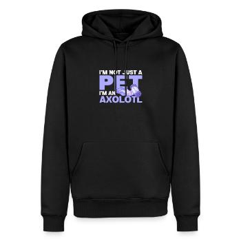 I'm not just a pet I'm an Axolotl cute axolotl - Männer Premium Bio Hoodie - Schwarz - Vorne - Nico (187cm)