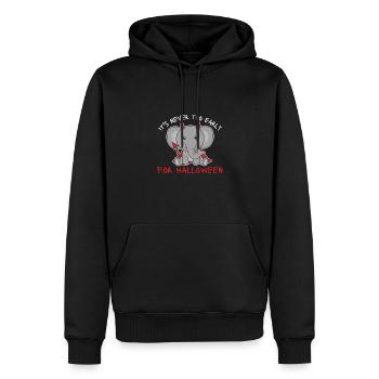 Elephant il n’est jamais trop tôt pour les diables d’Halloween - Sweat à capuche Premium bio Homme - noir - Devant - Nico (187cm)