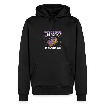 Biber Halloween Hexe Hexen I'm Adorable - Männer Premium Bio Hoodie - Schwarz - Vorne - Nico (187cm)