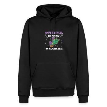 Drache Halloween Hexe Hexen I'm Adorable - Männer Premium Bio Hoodie - Schwarz - Vorne - Nico (187cm)
