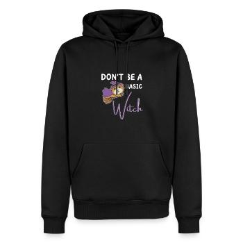 Meerschweinchen Halloween Hexe Hexen don't be a - Männer Premium Bio Hoodie - Schwarz - Vorne - Nico (187cm)