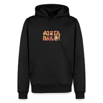 Akita Groovy Akita Mama - Männer Premium Bio Hoodie - Schwarz - Vorne - Nico (187cm)