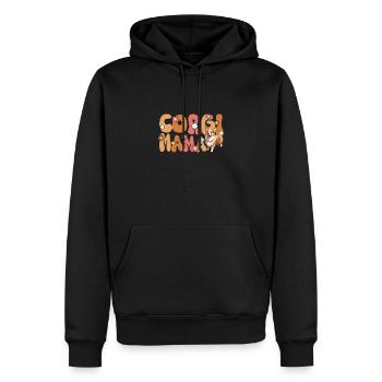Welsh Corgi Pembroke Groovy Corgi Mama - Männer Premium Bio Hoodie - Schwarz - Vorne - Nico (187cm)