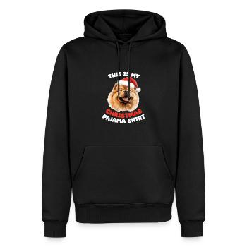 Chow Chow Weihnachts Schlafanzug Hunde - Männer Premium Bio Hoodie - Schwarz - Vorne - Nico (187cm)