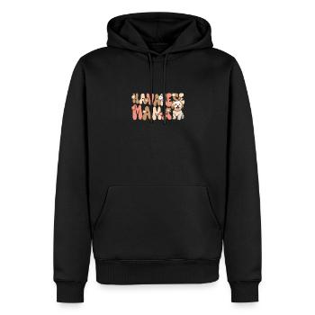 Havanais Groovy Maman bichon havanais - Sweat à capuche Premium bio Homme - noir - Devant - Nico (187cm)