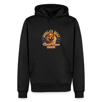Chow Chow Groovy Chow Chow mom - Männer Premium Bio Hoodie - Schwarz - Vorne - Nico (187cm)