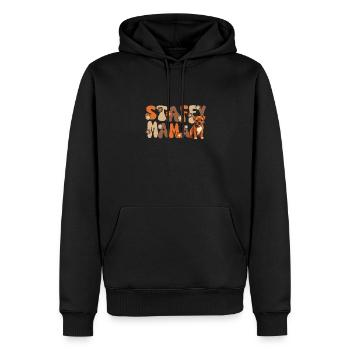 Staffordshire Bullterrier Groovy Staffy Mama - Männer Premium Bio Hoodie - Schwarz - Vorne - Nico (187cm)
