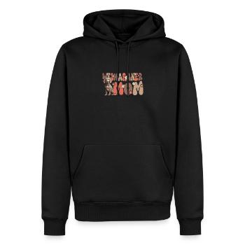 Braque de Weimar Groovy Braque de Weimar Maman - Sweat à capuche Premium bio Homme - noir - Devant - Nico (187cm)