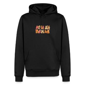 Afghanischer Windhund Groovy Afghan Mama - Männer Premium Bio Hoodie - Schwarz - Vorne - Nico (187cm)