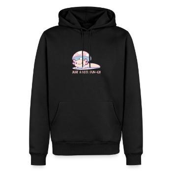 Süßes Cottage Core Axolotl Mit Pilz Wortspiel - Männer Premium Bio Hoodie - Schwarz - Vorne - Nico (187cm)