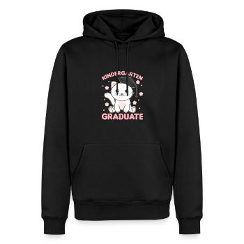 Kids Kindergarten graduate Katze Graduation - Männer Premium Bio Hoodie - Schwarz - Vorne - Nico (187cm)