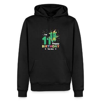 Dragon pour les 11 ans pour les enfants de onze ans - Sweat à capuche Premium bio Homme - noir - Devant - Nico (187cm)