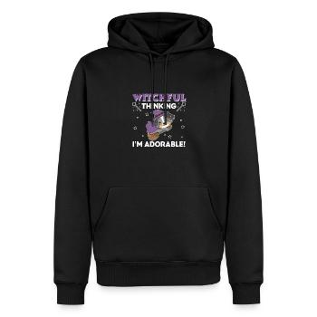 Australian Shepherd Halloween Hexe I'm adorable - Männer Premium Bio Hoodie - Schwarz - Vorne - Nico (187cm)
