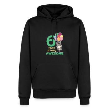 Âne pour les enfants de 6 ans de six ans - Sweat à capuche Premium bio Homme - noir - Devant - Nico (187cm)