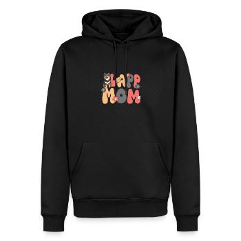 Finnish Lapphund Groovy Lapp Mom - Männer Premium Bio Hoodie - Schwarz - Vorne - Nico (187cm)