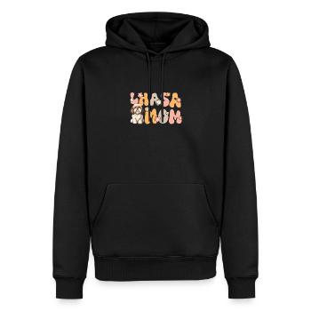 Lhassa Apso Groovy Lhassa Maman - Sweat à capuche Premium bio Homme - noir - Devant - Nico (187cm)