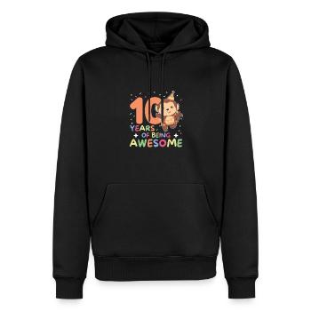 Singe pour les enfants de 10 ans - Sweat à capuche Premium bio Homme - noir - Devant - Nico (187cm)