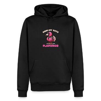 Thanksgiving Truthahn mix Flamingo Nobody Eats - Männer Premium Bio Hoodie - Schwarz - Vorne - Nico (187cm)