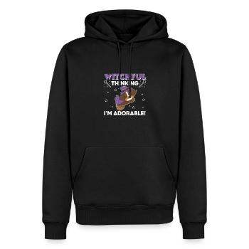 Australian Shepherd Halloween Hexe I'm adorable - Männer Premium Bio Hoodie - Schwarz - Vorne - Nico (187cm)