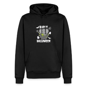 Koala Joyeux Halloween Bâton de Chaudron de Sorcière - Sweat à capuche Premium bio Homme - noir - Devant - Nico (187cm)