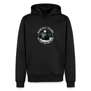 Witches Don't Need Santa Holiday Solstice Magic - Men’s Premium Organic Hoodie - black - Front - Nico (187cm)
