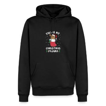 Das Ist Mein Weihnachtspyjama, Süßes Reh - Männer Premium Bio Hoodie - Schwarz - Vorne - Nico (187cm)