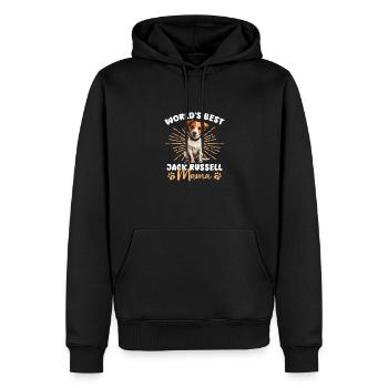 Jack Russell Terrier Groovy Jack Russell Maman - Sweat à capuche Premium bio Homme - noir - Devant - Nico (187cm)