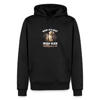 Glen irlandais d’Imaal Terrier Le meilleur Glen Mama du monde - Sweat à capuche Premium bio Homme - noir - Devant - Nico (187cm)