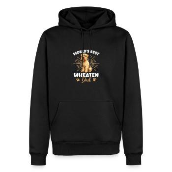 Irish Soft Coated Wheaten Terrier Wheaten Dad - Männer Premium Bio Hoodie - Schwarz - Vorne - Nico (187cm)