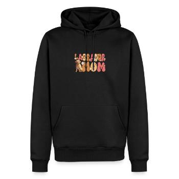 Labradorrador Retriever Groovy Labrador Mom - Männer Premium Bio Hoodie - Schwarz - Vorne - Nico (187cm)