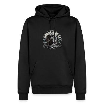 Dogue Allemand Groovy Dane Maman - Sweat à capuche Premium bio Homme - noir - Devant - Nico (187cm)