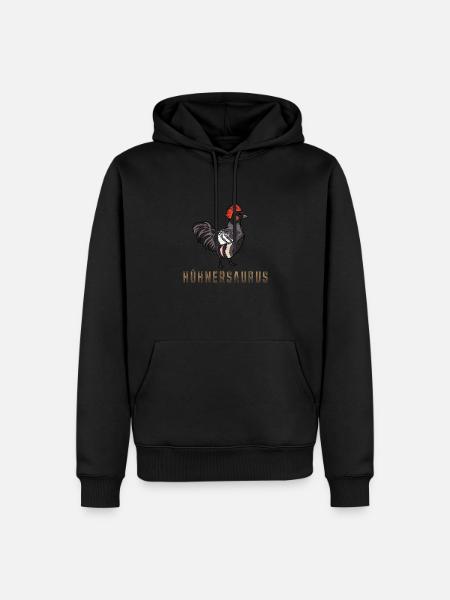 Hühnersaurus Hühnerbauer Hühner Hühnerbesitzer - Männer Premium Bio Hoodie - Schwarz