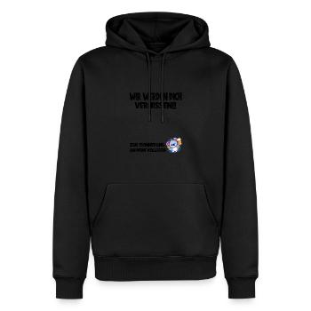 Jobwechsel Kollegen Abschied Arbeitskollege Unters - Männer Premium Bio Hoodie - Schwarz - Vorne - Nico (187cm)