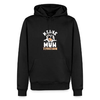 Keine Muhtivation Kuh Liebe Kuhbauer Muh - Männer Premium Bio Hoodie - Schwarz - Vorne - Nico (187cm)