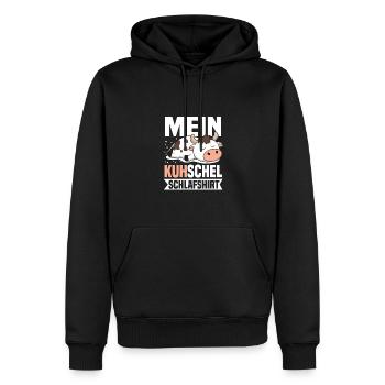 Da ist Mein Kuhschel Schlafshirt Lustiges Kuh - Männer Premium Bio Hoodie - Schwarz - Vorne - Nico (187cm)