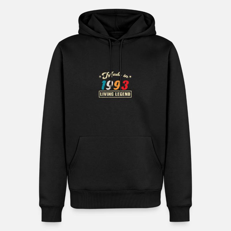 1993 Anniversaire Fabriqué en Édition Limitée - Sweat à capuche Premium bio Homme - noir