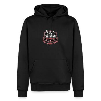 Freiburg ein Leben Lang No II - Männer Premium Bio Hoodie - Schwarz - Vorne - Nico (187cm)