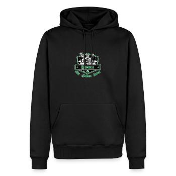 Bremen ein Leben Lang No II - Männer Premium Bio Hoodie - Schwarz - Vorne - Nico (187cm)