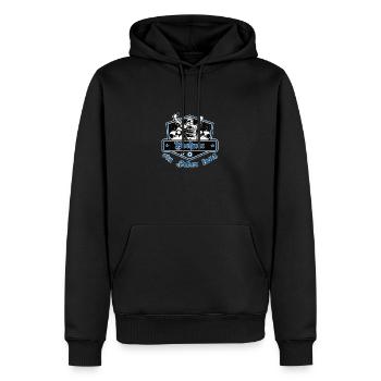 Bochum ein Leben Lang No II - Männer Premium Bio Hoodie - Schwarz - Vorne - Nico (187cm)