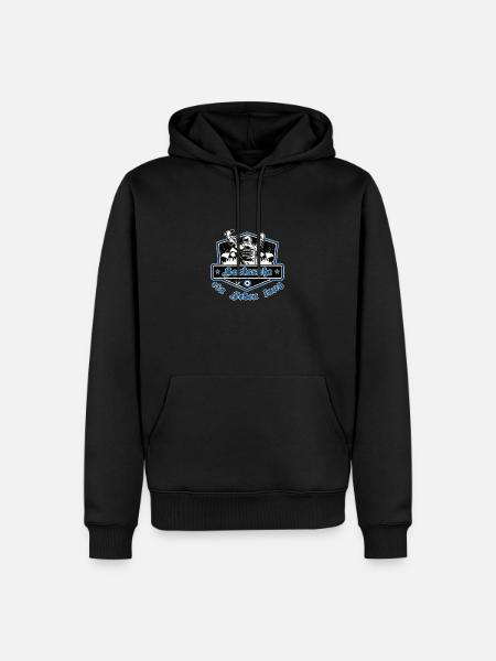 Karlsruhe ein Leben Lang No II - Männer Premium Bio Hoodie - Schwarz